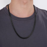 Japanese Style Black Stainless Steel Necklace (Circumference 65cm) 日式黑色不銹鋼項鍊 (鍊長 65cm) KJPE17056