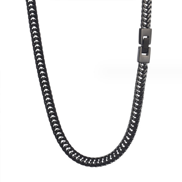 Japanese Style Black Stainless Steel Necklace (Circumference 65cm) 日式黑色不銹鋼項鍊 (鍊長 65cm) KJPE17056