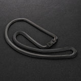 Black Stainless Steel Snake Chain Necklace (Circumference 60cm) 黑色不銹鋼蛇骨鏈項鍊 (鍊長 60cm) KJPE17057