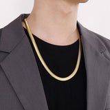 Gold Stainless Steel Snake Chain Necklace (Circumference 60cm) 金色不銹鋼蛇骨鏈項鍊 (鍊長 60cm) KJPE17059