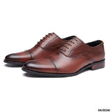 卡姆登真皮三接頭商務鞋 / Camden Leather Cap Toe Business Shoes KN25024