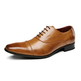 溫莎真皮三接頭商務鞋 / Windsor Leather Cap Toe Business Shoes KN25019
