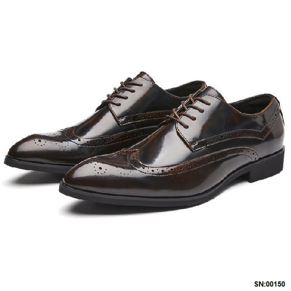 安德森漆皮雕花鞋 / Anderson Patent Leather Brogue Shoes KN25038