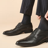 麥卡利斯特真皮雕花皮鞋 / McAllister Leather Brogues Shoes KN25031