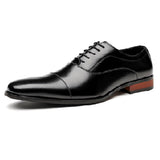 梅爾茨真皮三接頭皮鞋  Merz Leather Cap Toe Shoes KN25039