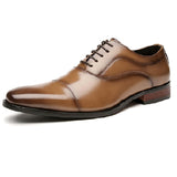 比安科真皮三接頭皮鞋  Bianco Leather Cap Toe Shoes KN25041