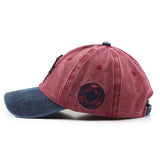 Canada Embroidery Maple Leaf Red and Blue Adjustable Baseball Cap 加拿大刺繡楓葉紅藍可調節棒球帽 KCHT2346