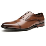 薩貝爾真皮三接頭皮鞋  Sabel Leather Cap Toe Shoes KN25040