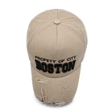 Boston Embroidery Khaki Adjustable Baseball Cap 波士頓刺繡卡其色可調節棒球帽 KCHT2389