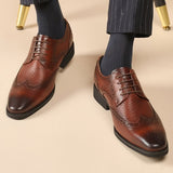 帕薩迪納真皮雕花皮鞋 / Pasadena Leather Brogues Shoes KN25032