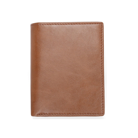 Brown Genuine Leather RFID Wallet 棕色真皮 RFID 錢包 CH19062