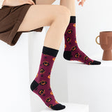 Halloween Pumpkin Pattern Cozy Socks (One Size) 萬聖節南瓜圖案舒適襪子 (均碼) HS202063