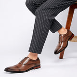 薩貝爾真皮三接頭皮鞋  Sabel Leather Cap Toe Shoes KN25040