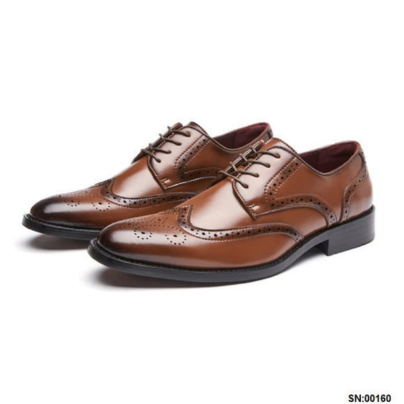 麥爾登真皮雕花皮鞋 Melton Leather Brogues Shoes KN25012