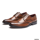麥爾登真皮雕花皮鞋 Melton Leather Brogues Shoes KN25012