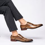 比安科真皮三接頭皮鞋  Bianco Leather Cap Toe Shoes KN25041