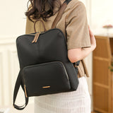 Black Backpack Purse for Women, Business Stylish Black Backpacks 女士黑色背包，商務時尚黑色背包 KCBAG2255