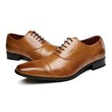 溫莎真皮三接頭商務鞋 / Windsor Leather Cap Toe Business Shoes KN25019