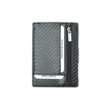 Black Grained Leather RFID Card Holder 黑色真牛皮RFID安全防盜信用卡套 (CH19073)