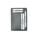 Black Grained Leather RFID Card Holder 黑色真牛皮RFID安全防盜信用卡套 (CH19073)
