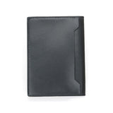 Black Grained Leather RFID Passport Holder 黑色真牛皮RFID安全防盜護照證件套 CH19076