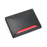 Black Grained Leather RFID Passport Holder 黑色真牛皮RFID安全防盜護照證件套 CH19076