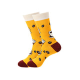 Set of 4 Pairs Food and Drink Pattern Cozy Socks (One Size) 4 件套裝食物和飲料圖案舒適襪（均碼）HS202067-70