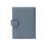 Linen Blue Genuine Leather RFID Passport Holder 亞麻藍真皮RFID安全防盜護照證件套 CH19084