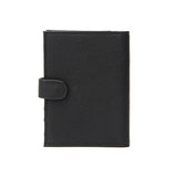 Black Genuine Leather RFID Passport Holder 黑色真皮RFID安全防盜護照證件套 CH19085