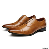 溫莎真皮三接頭商務鞋 / Windsor Leather Cap Toe Business Shoes KN25019