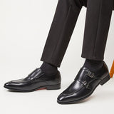 赫爾蒙真皮英式孟克鞋 / Hermon Leather Monk Strap Shoes KN25001