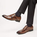 卡內爾真皮英式孟克鞋 / Carnell Leather Monk Strap Shoes KN25003
