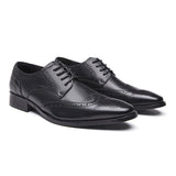 巴斯蒂安真皮雕花皮鞋 / Bastian Leather Brogues Shoes KN25004