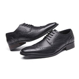 巴斯蒂安真皮雕花皮鞋 / Bastian Leather Brogues Shoes KN25004