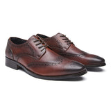 諾瓦爾真皮雕花皮鞋 / Noval Leather Brogues Shoes KN25005