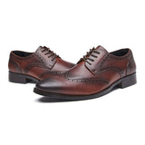 諾瓦爾真皮雕花皮鞋 / Noval Leather Brogues Shoes KN25005