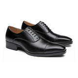 維森特真皮三接頭商務鞋 / Vicente Leather Cap Toe Business Shoes KN25006