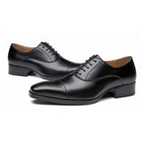 維森特真皮三接頭商務鞋 / Vicente Leather Cap Toe Business Shoes KN25006