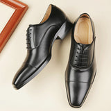 維森特真皮三接頭商務鞋 / Vicente Leather Cap Toe Business Shoes KN25006