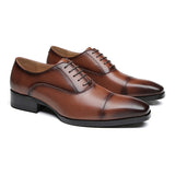 希爾森真皮三接頭商務鞋 / Hillson Leather Cap Toe Business Shoes KN25007