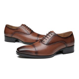 希爾森真皮三接頭商務鞋 / Hillson Leather Cap Toe Business Shoes KN25007
