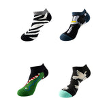 Set of 4 Pairs Animal Pattern Low Cut Socks (One Size) 4對一套動物圖案船襪 (均碼)