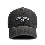 New York Embroidery Black Denim Baseball Cap 紐約刺繡黑色牛仔布棒球帽 KCHT2332b