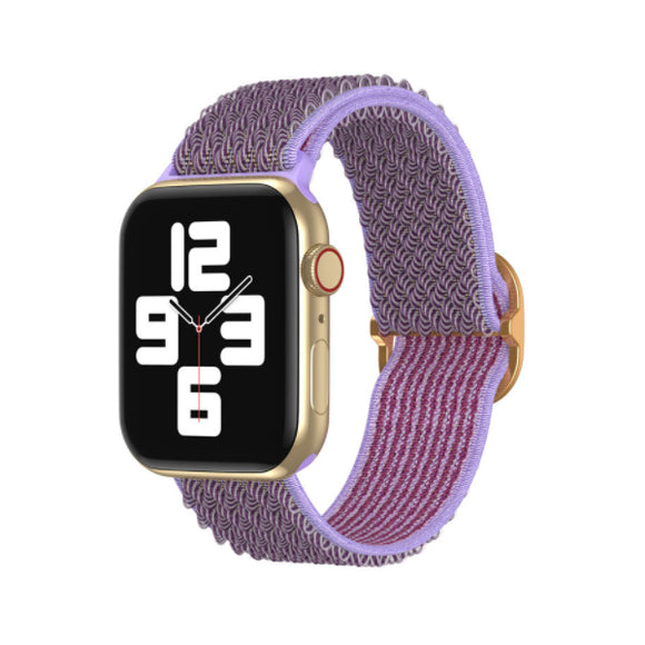 Purple Wave Pattern Nylon Woven Apple Watch Band 38MM / 40MM, 42MM / 44MM 紫色波浪紋尼龍編織 Apple 38MM / 40MM , 42MM / 44MM錶帶  (KCWATCH1100)
