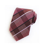 Red Tie, Pocket Square, Cufflinks, Tie Clip 4 Pieces Gift Set 紅色領帶口袋巾袖扣領帶夾4件套裝 (KCBT2101)