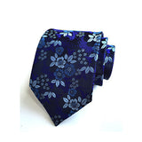 Blue Tie, Pocket Square, Cufflinks, Tie Clip 4 Pieces Gift Set 藍色領帶口袋巾袖扣領帶夾4件套裝 (KCBT2104)