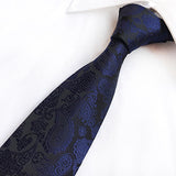 Blue Tie, Pocket Square, Cufflinks, Tie Clip 4 Pieces Gift Set 藍色領帶口袋巾袖扣領帶夾4件套裝 KCBT2107