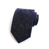 Blue Tie, Pocket Square, Cufflinks, Tie Clip 4 Pieces Gift Set 藍色領帶口袋巾袖扣領帶夾4件套裝 KCBT2107