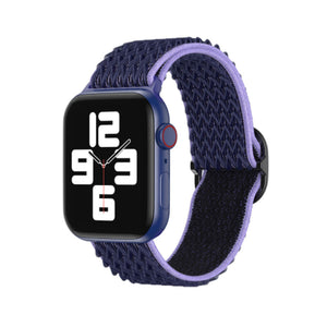 Midnight Blue Wave Pattern Nylon Woven Apple Watch Band 38MM / 40MM, 42MM / 44MM 午夜藍波浪紋尼龍編織 Apple 38MM / 40MM , 42MM / 44MM錶帶  (KCWATCH1108)