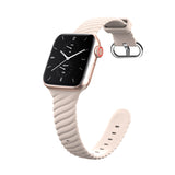 Pink Sand Silicone Woven Texture Apple Watch Band 38MM / 40MM, 42MM / 44MM (for small wrist) 粉砂色矽膠編織紋理 Apple 38MM / 40MM , 42MM / 44MM錶帶 (適合小手腕) (KCWATCH1093)
